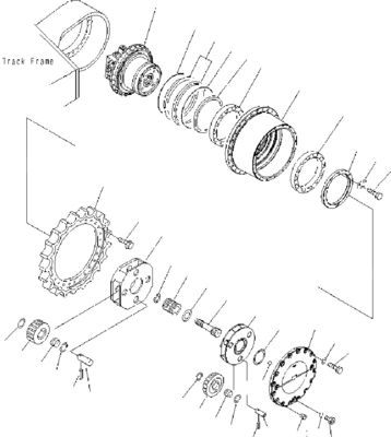 706-8J-01012 706-8J-01011 Para Komatsu PC400-7 450-7 450-8 Excavadora de viagem de montagem Final Drive Motor de viagem original