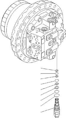 706-8J-01012 706-8J-01011 Para Komatsu PC400-7 450-7 450-8 Excavadora de viagem de montagem Final Drive Motor de viagem original