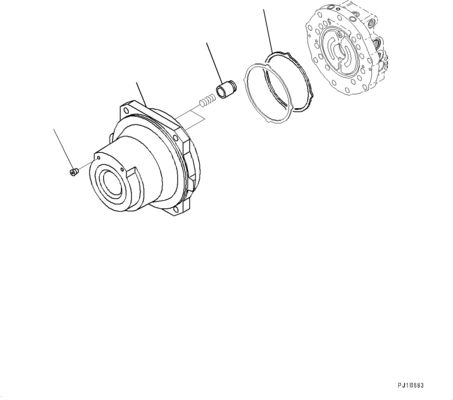 21N-60-34100 21N6034100 Para Komatsu PC1250-8 1250SP-8 Excavadora Acionamento Hidráulico Motor Pós-venda