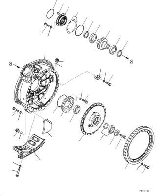 17M-27-00410 17M-27-00252 17M-27-00251 Para Bulldozer Komatsu D275A-5R Reboque de montagem Final Motor de viagem Original