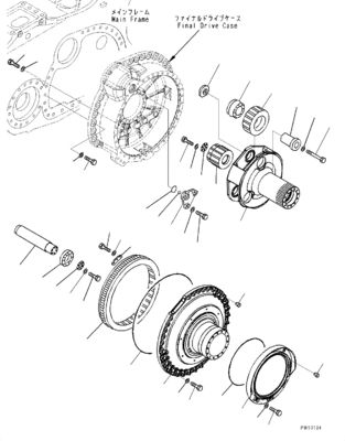 17M-27-00263 17M-27-00262 Para Bulldozer Komatsu D275A-5R D275A-5 Reboque de montagem Final Drive Motor de viagem Original