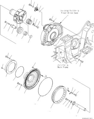17M-27-00360 17M-27-00510 17M-27-00271 Para Bulldozer Komatsu D275A-5D Reboque de montagem Final Drive Motor de viagem Original