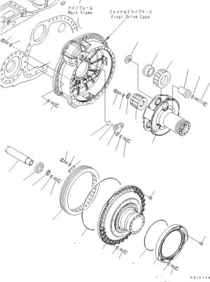 17M-27-00360 17M-27-00510 17M-27-00271 Para Bulldozer Komatsu D275A-5D Reboque de montagem Final Drive Motor de viagem Original