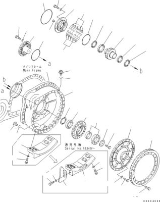 195-27-00661 195-27-00436 Excavadora Final Drive para Bulldozer Komatsu D375A-5D