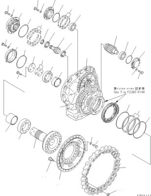 154-27-00353 154-27-00352 154-27-00351 Excavadora Final Drive Para Bulldozer Komatsu D85EX-15 D85MS-15