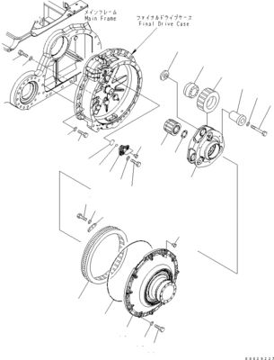 154-27-00432 154-27-00431 154-27-00430 Para Bulldozer Komatsu D85EX-15 Montaria de viagem