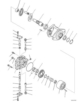 708-7F-00050 708-7F-11130 708-7L-04180 Para Komatsu D65EX-18EO D65EXI-18EO D65PX-18EO D65WX-18E0 Bulldozer HSS Hidráulico