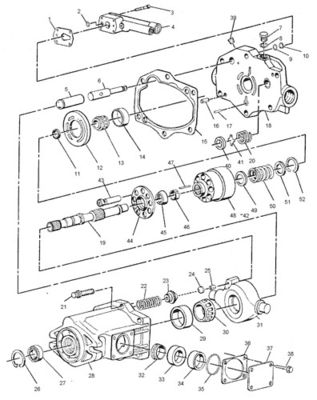 6E5965 CA6E5965 6E-5965 0R7670 Para CAT D4H XL D5M TRACK-TYPE TRACTOR bomba principal hidráulica bomba de pistão bomba de pistão ASSY bomba GP-PISTON mercado pós-venda de alta qualidade original