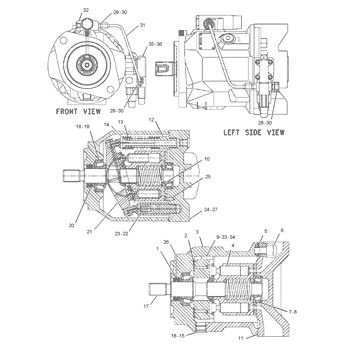 242-6085 CA2426085 2426085 For TQCAT 420D 430D Backhoe Loader Hydraulic Main Pump Piston Pump PUMP ASSY PUMP GP-PISTON Aftermarket High quality Original