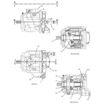 2896370 CA2896370 289-6370 Para CAT 432E 434E 442E 444E Carregador de retroescavadeira Bomba principal hidráulica Bomba de pistão Bomba ASSY Bomba GP-PISTÃO Mercado pós-venda Original de alta qualidade