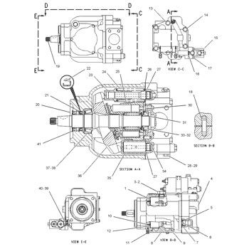 124-3718 CA1243718 1243718 0R7679 Para CAT bomba hidráulica principal bomba de pistão bomba ASSY bomba GP-PISTON mercado de reposição de alta qualidade original