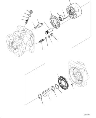 708-1U-00241 708-1U-00240 708-1U-01231 708-1U-01230 Para Komatsu WA380Z-6 carregadores de rodas bomba hidráulica direção bomba de pistão bomba HST bomba ASSY mercado pós-venda original