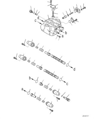 709-12-11809 7091211809 Para Komatsu WA800-3E0 WD900-3 WA900-3 DOZERAS DE ROLA válvula de controlo hidráulica Máquinas de construção Peças de reposição de alta qualidade Original