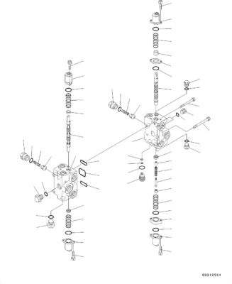 700-82-84001 700-92-35000 Para a Komatsu WA300-3A WA320-5 WA380-5 CARRADORAS DE ROLA Válvula de controlo hidráulica Máquinas de construção Peças de reposição de alta qualidade Original