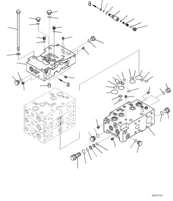 723-43-13800 723-44-13800 Para Komatsu WA470-7 CARRADORAS DE ROLAs válvulas de controlo hidráulica de máquinas de construção peças de reposição de alta qualidade original